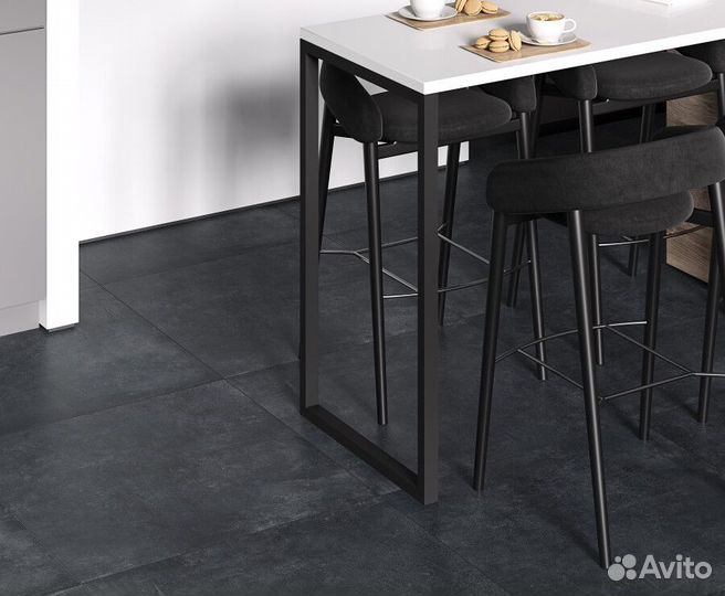 Cement Strength Graphite Керамогранит темно-серый 60х120 Матовый