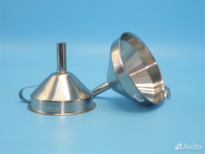 Воронка из нержавеющей стали, диаметр 15 см