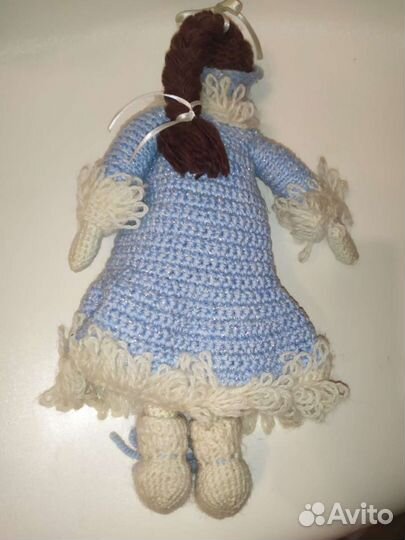 Кукла вязаная снегурочка