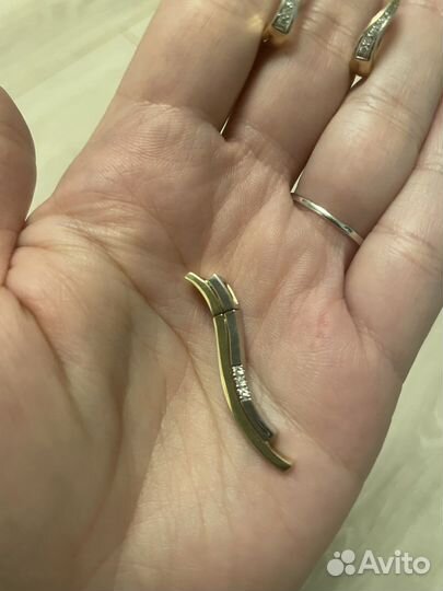 Breuning серьги и кулон 750 золото Германия