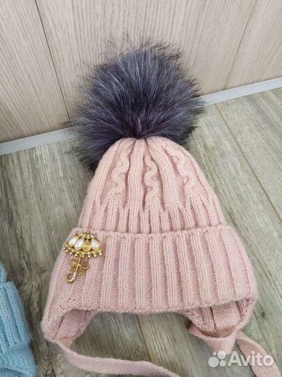 Зимняя шапка+шапка и снуд зимние