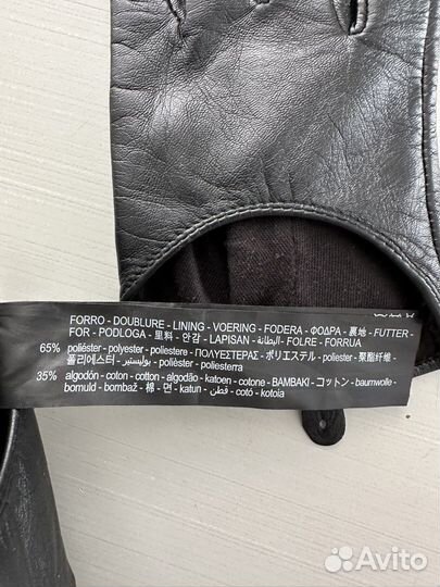 Перчатки кожаные Zara