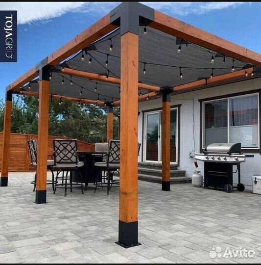 Комплект коннекторов под брус пергола loft