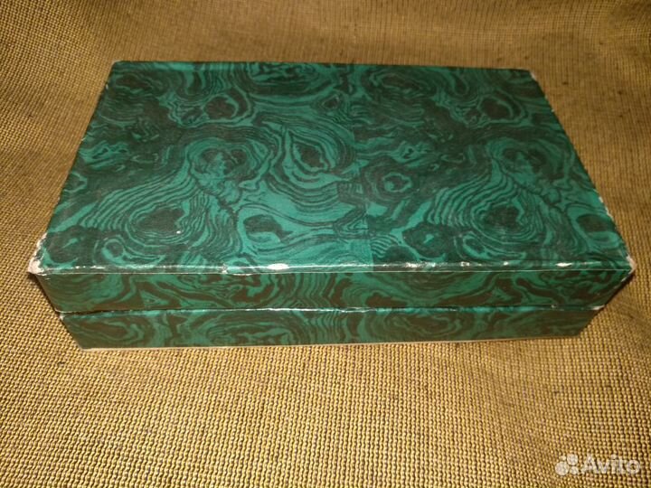 Духи малахитова шкатулка винтаж