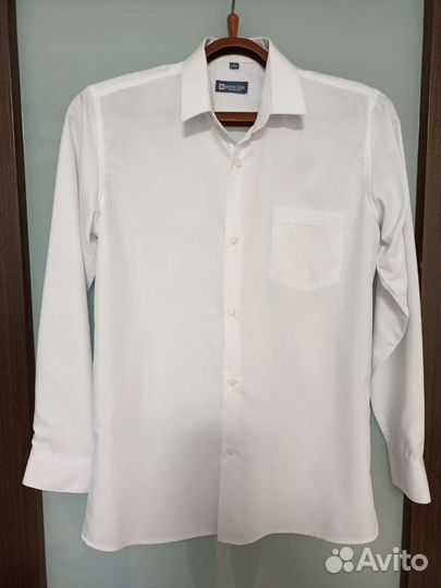 Рубашка белая мальчику, 158-164