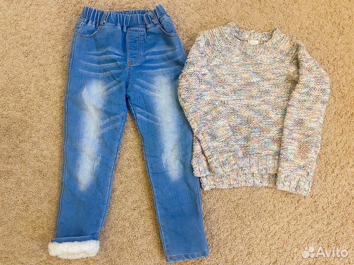 Вещи пакетом на девочку 122-128