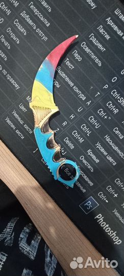 Деревяный нож керамбит из ксго