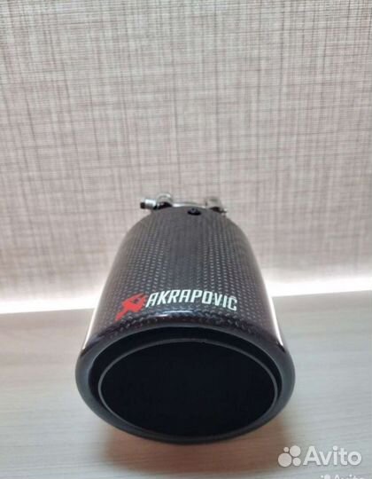 Насадка на глушитель Akrapovic style закругленная