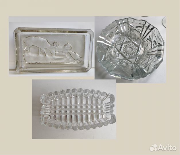 Пепельница стекло, хрусталь СССР