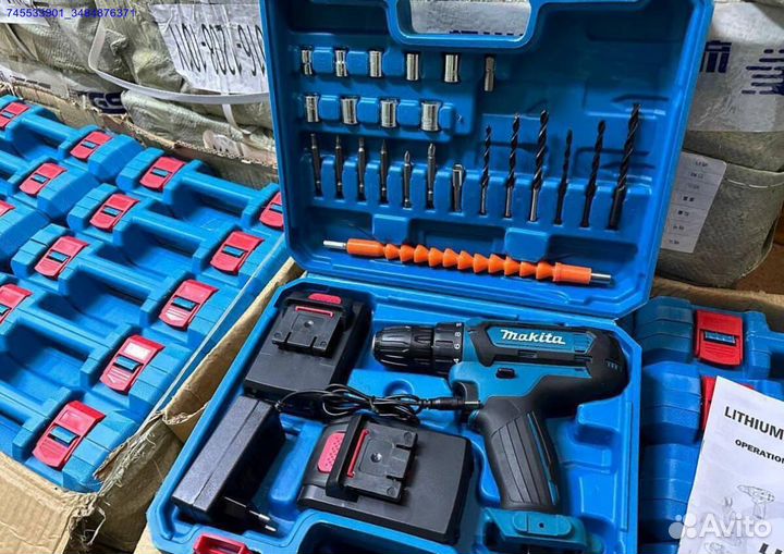 Шуруповерт makita 48V + 2 АКБ. Новые