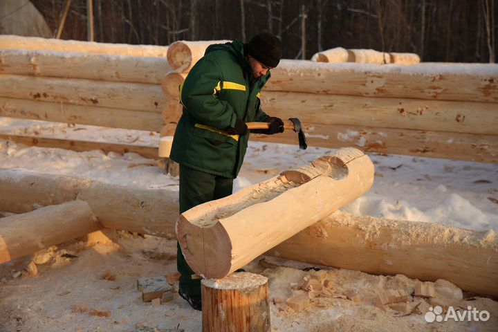 Рубщик срубов с проживанием