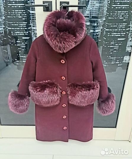 Пальто для девочки зима рост 140 - 146