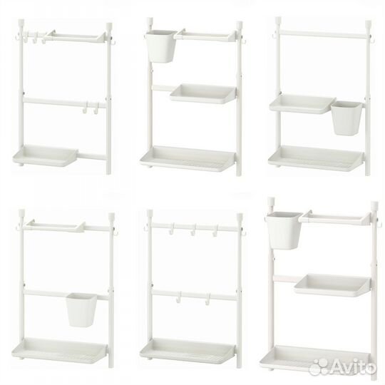 Рейлинг Икеа Суннерста новый с аксессуарами