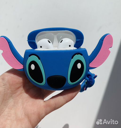 Чехол на apple airpods 1/2 лило и стич