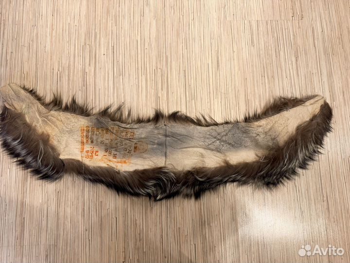 Воротник из меха чернобурки