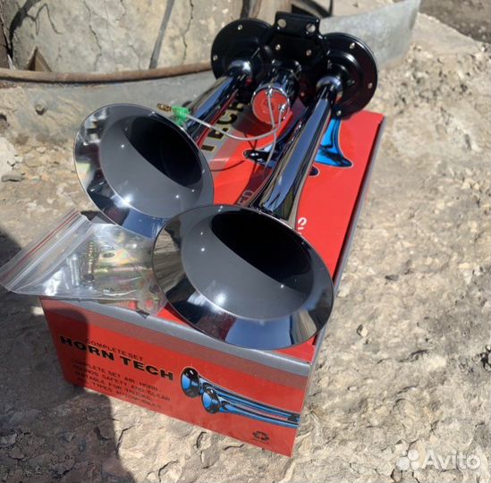 Сигнал воздушный 24в, дудка, гудок, горн