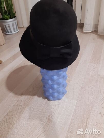 Шляпа фетровая женская черная