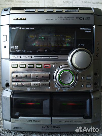 Музыкальный центр на запчасти (без колонок)