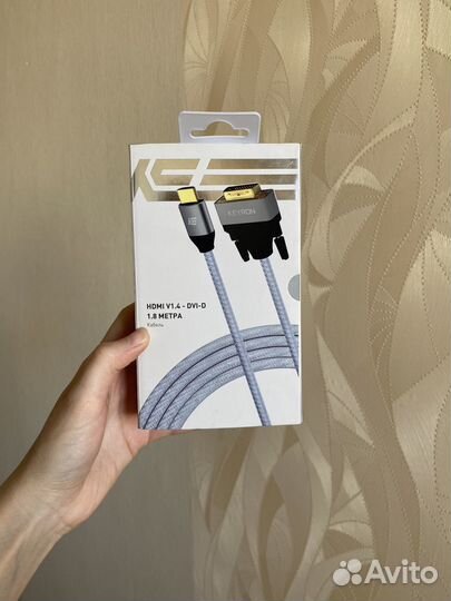 Кабель соединительный keyron hdmi - DVI-D, 1.8 м
