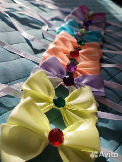 Бантики для собак и кошек (набор из 10 штук)