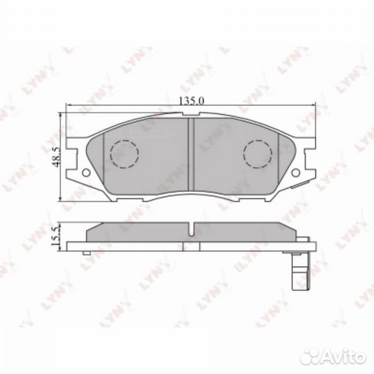 Lynxauto BD-3409 Колодки тормозные дисковые перед