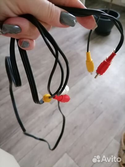 Кабель видео/аудио 3RCA-3RCA тюльпаны 1,5 метра