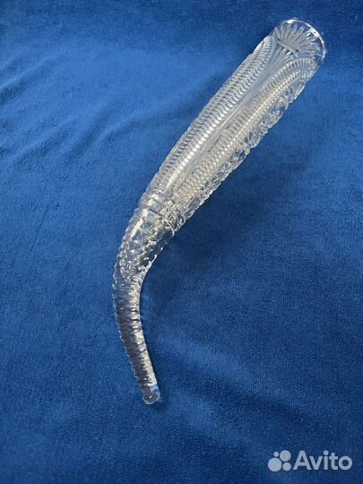 Рог изобилия хрустальный кубок винтаж СССР