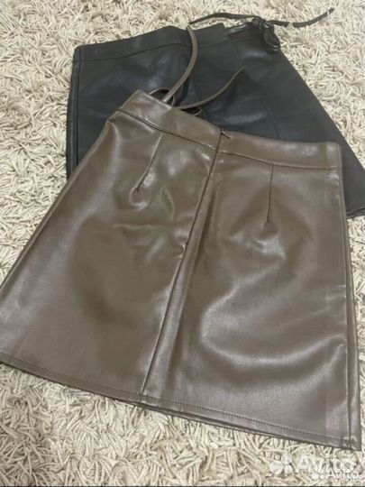 Юбка кожаная 38 40