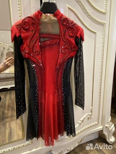 Платье для выступлений фигурное катание 140-150