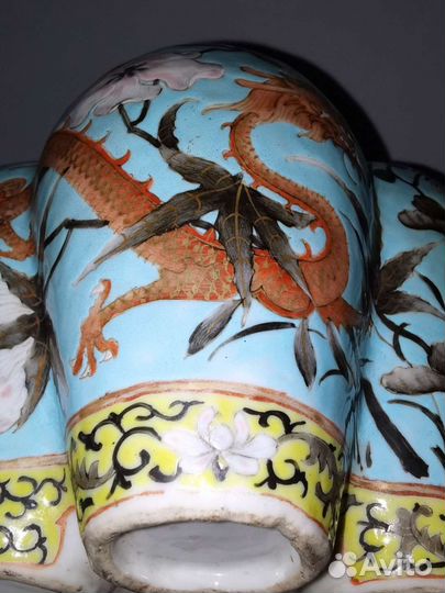 Китайская ваза, Китай XIX век, фарфор, Цяньлун