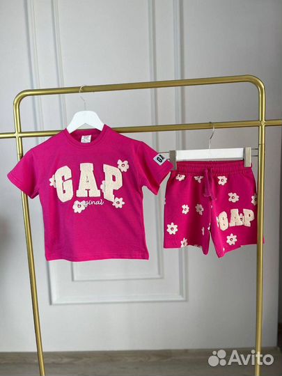 Костюм летний для девочки gap 104,110,116,128