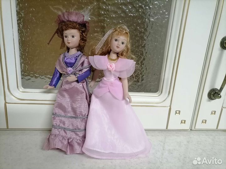 Кукла винтажная фарфоровая