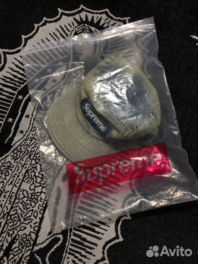 Кепка Supreme Washed Jeans