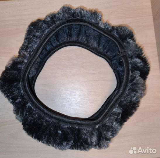 Новая меховая оплётка на руль в авто на холода