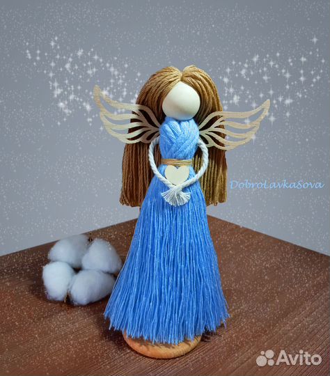 Ангел в технике макраме