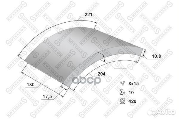 85-00901-SX накладки торм.с заклепк.1-ремувели
