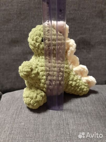 Вязаная игрушка дракон/динозавр