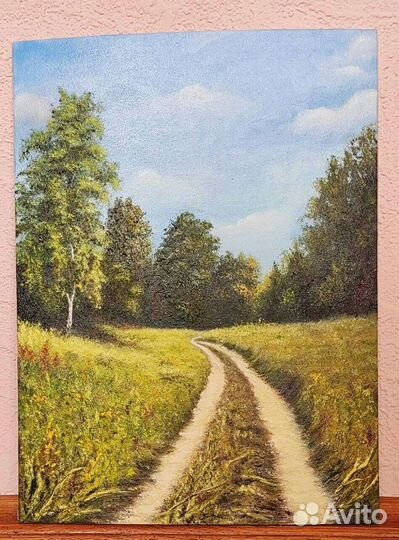 Картина маслом на холсте Лето