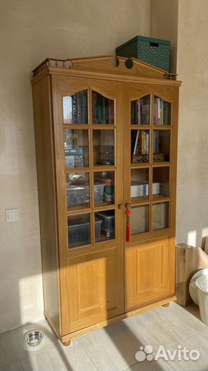 Шкаф книжный СССР дуб