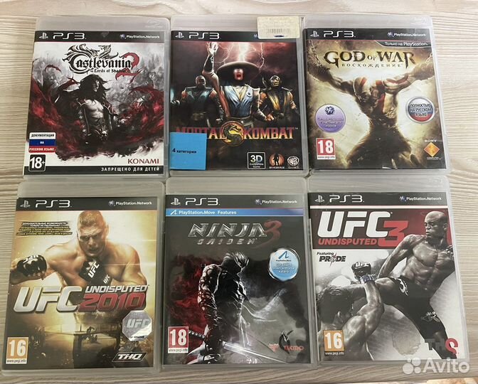 Слешеры / спорт ps3 UFC MK NBA NHL FIFA19