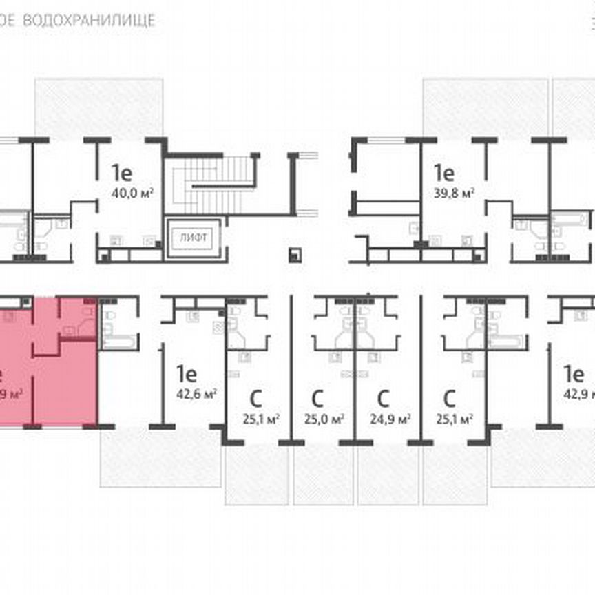 1-к. квартира, 36,9 м², 1/4 эт.