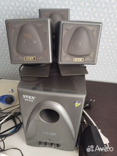 Колонки + сабвуфер sven sps-858