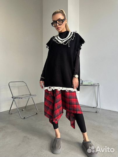 Крутой удлинённый Жилет (корейский стиль)