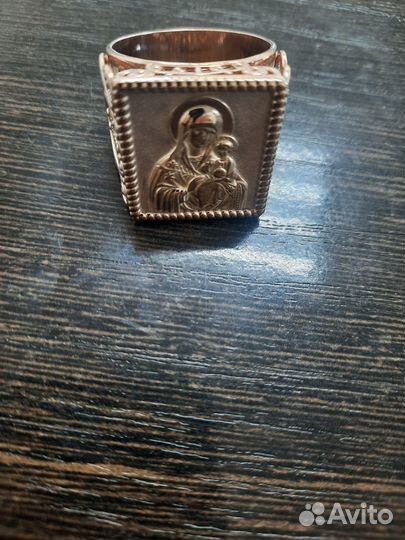 Мужская золотая печатка