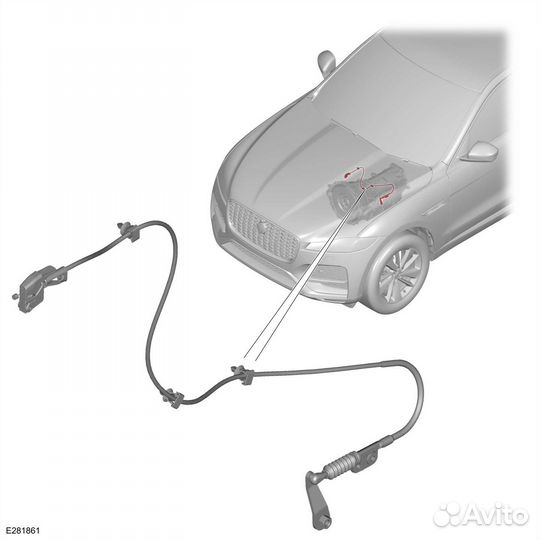 Трос аварийного выключения положения 