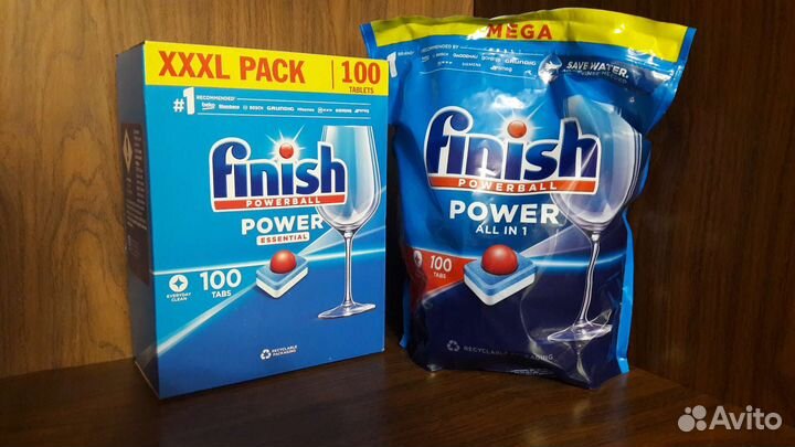 Таблетки для посудомоечных машин finish power