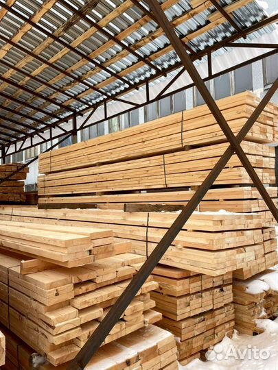 Доска обрезная 25х100х6000мм