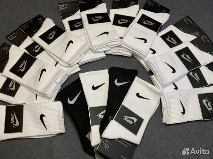 Носки Nike белые длинные