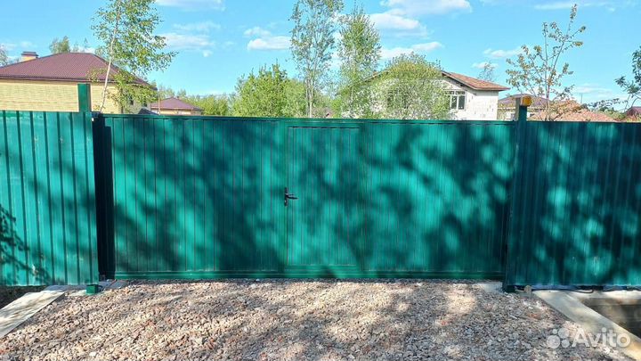 Откатные ворота под ключ с установкой