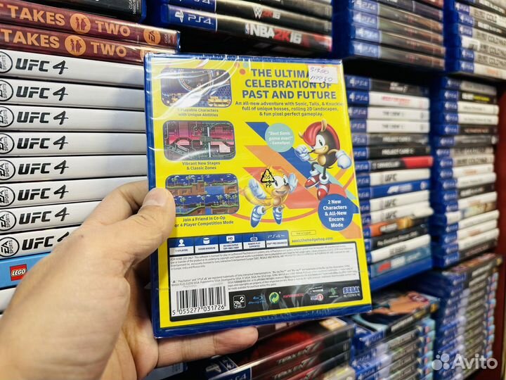 Sonic mania ps4 диск новый